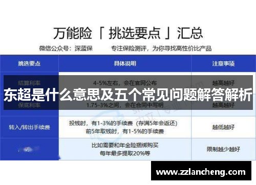东超是什么意思及五个常见问题解答解析